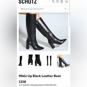 SCHUTZ mikki up block boots size 8.5